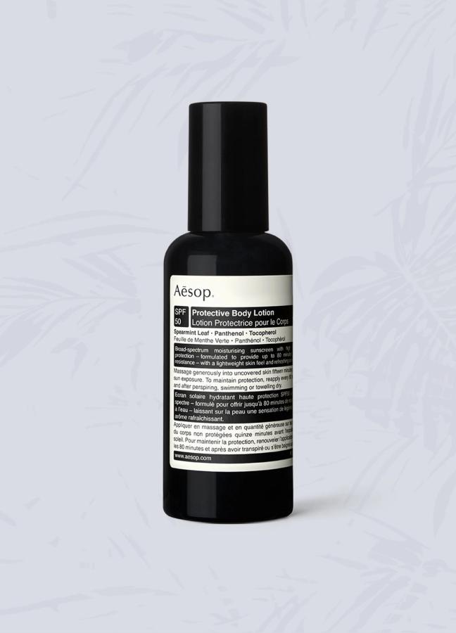 aesop protective body lotion
