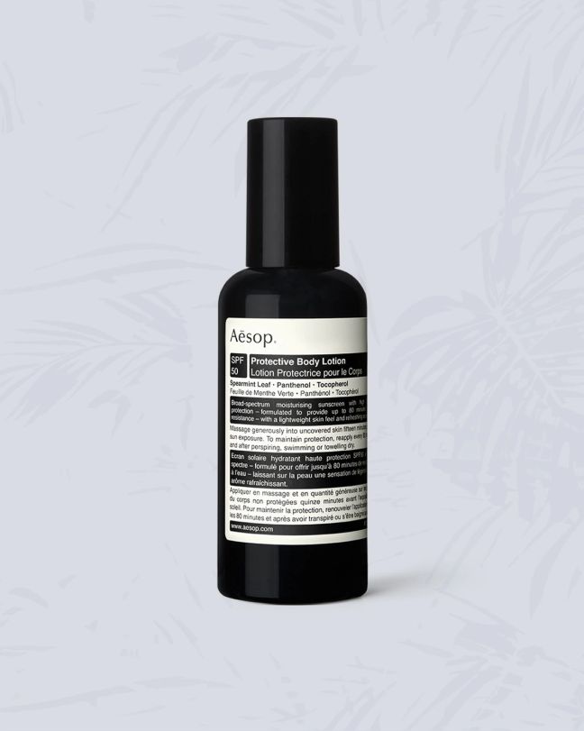 aesop protective body lotion