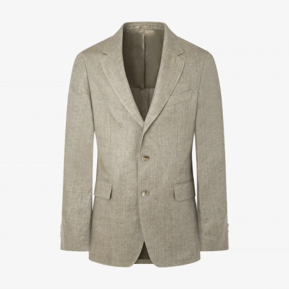 Hackett Classic Fit Linen Blazer