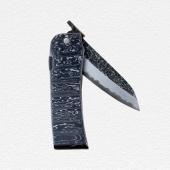 Blenheim Forge Damascus Folding Knife