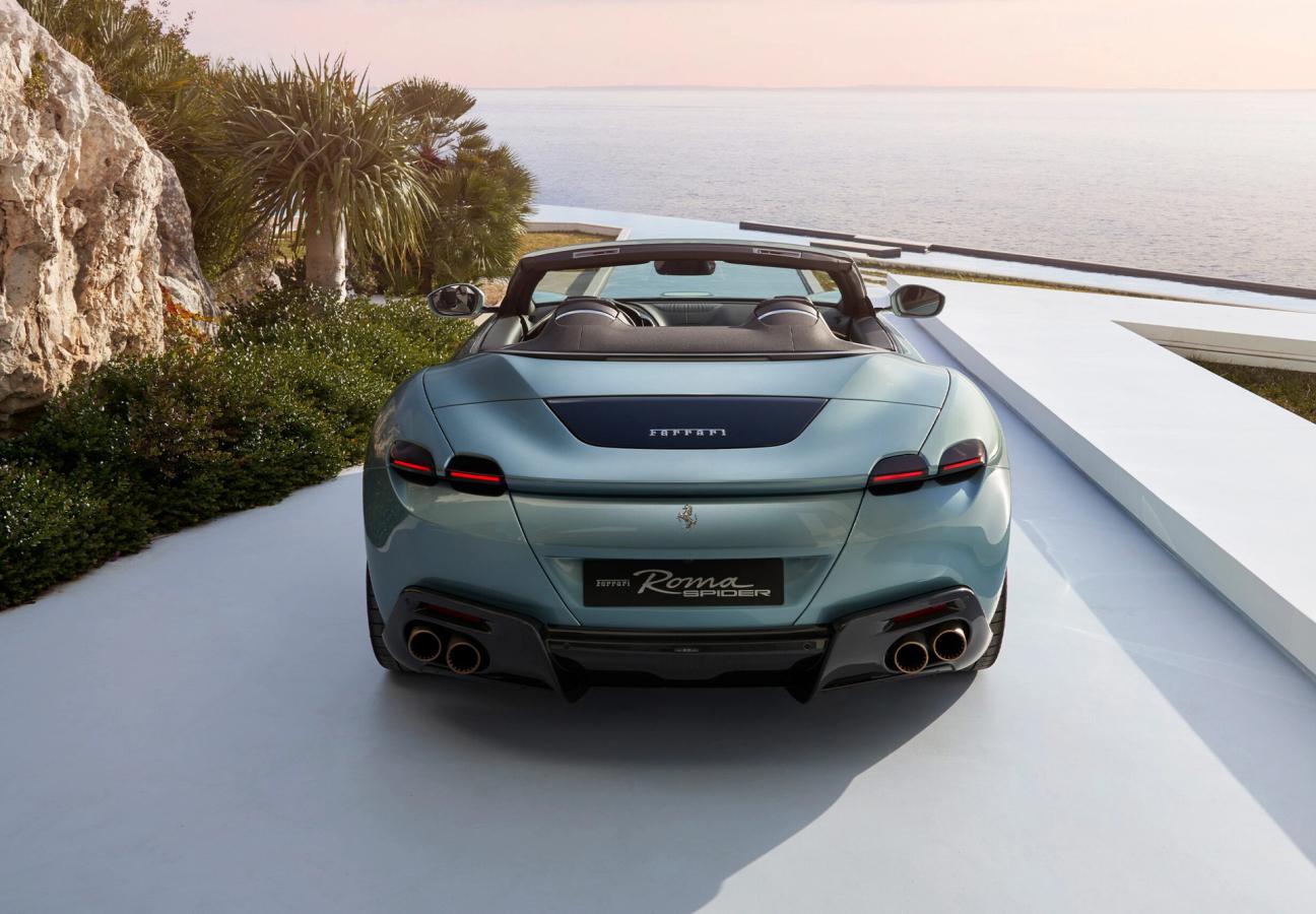 Back of Ferrari Roma Spider