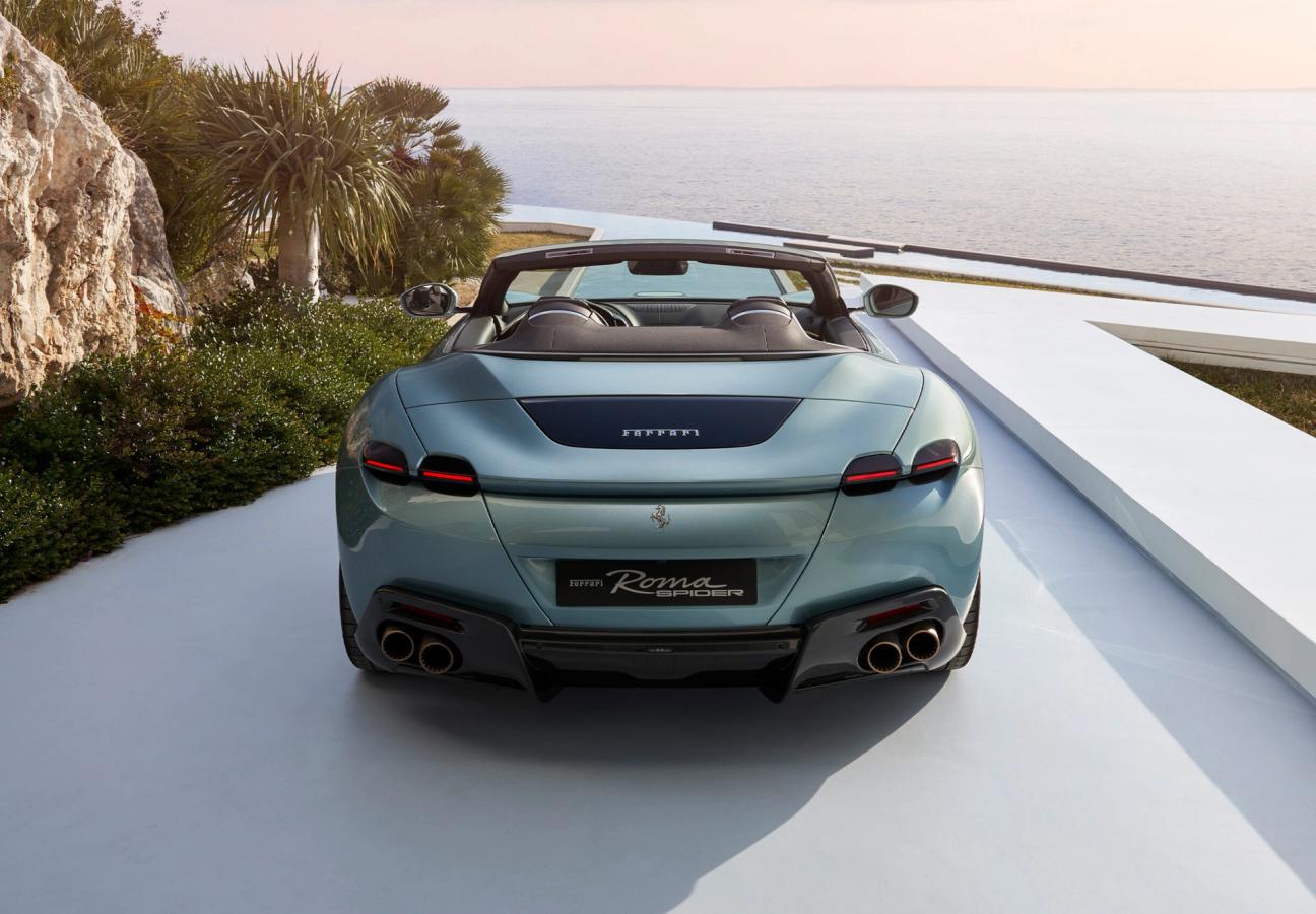 Back of Ferrari Roma Spider