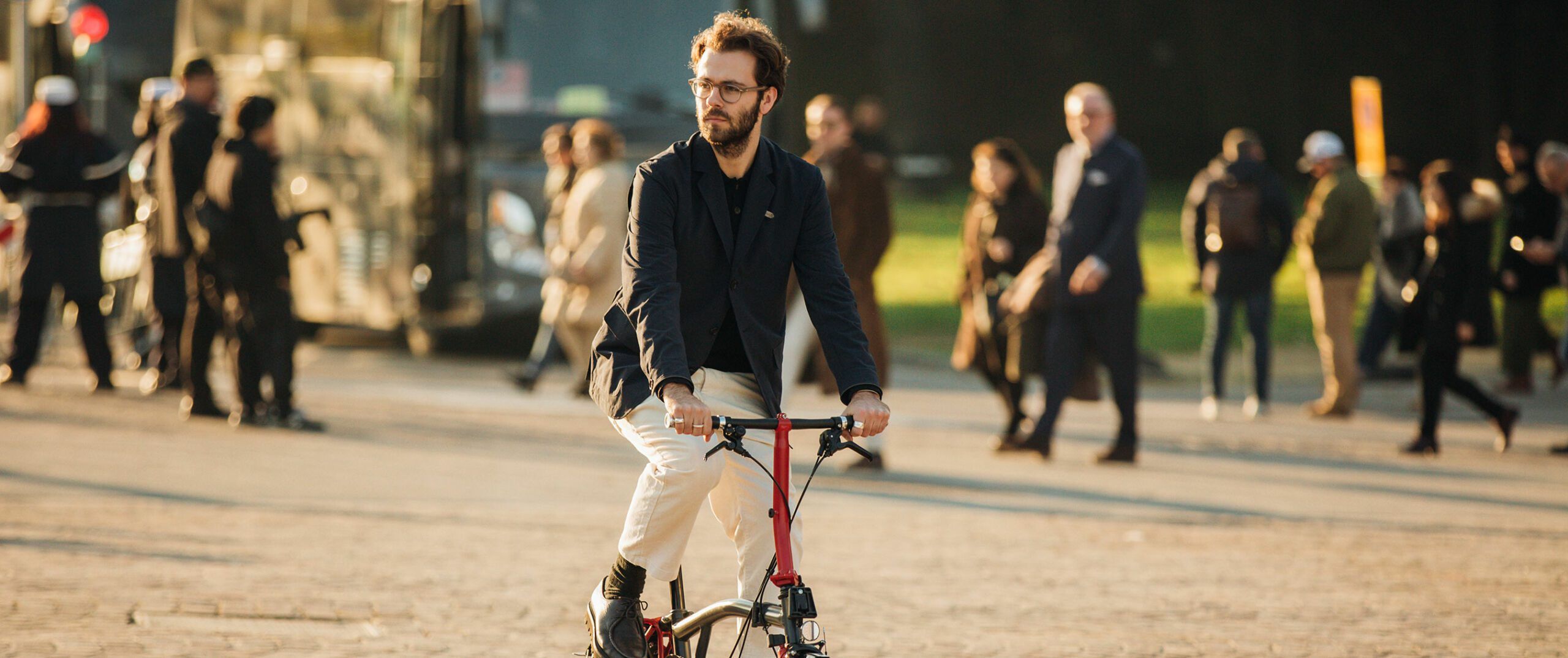 Win a Brompton bike and matching blazer with Oliver Spencer