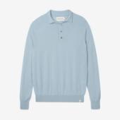 Peregrine, Ocean Long Sleeve Wool Polo