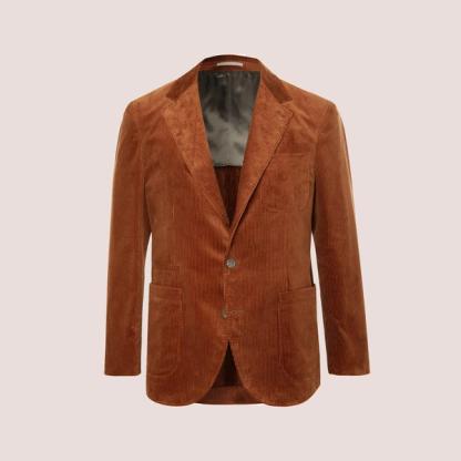 Brunello Cucinelli Sea Island Cotton-Corduroy Suit Jacket