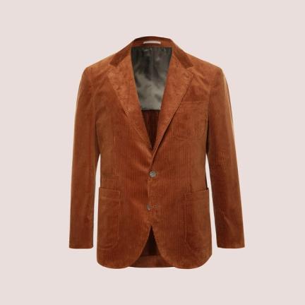 Brunello Cucinelli Sea Island Cotton-Corduroy Suit Jacket
