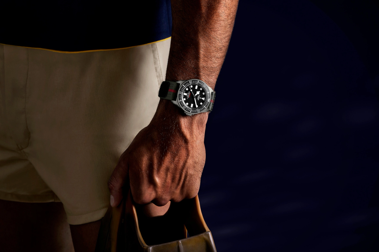 Tudor Pelagos FXD watch worn on a wrist