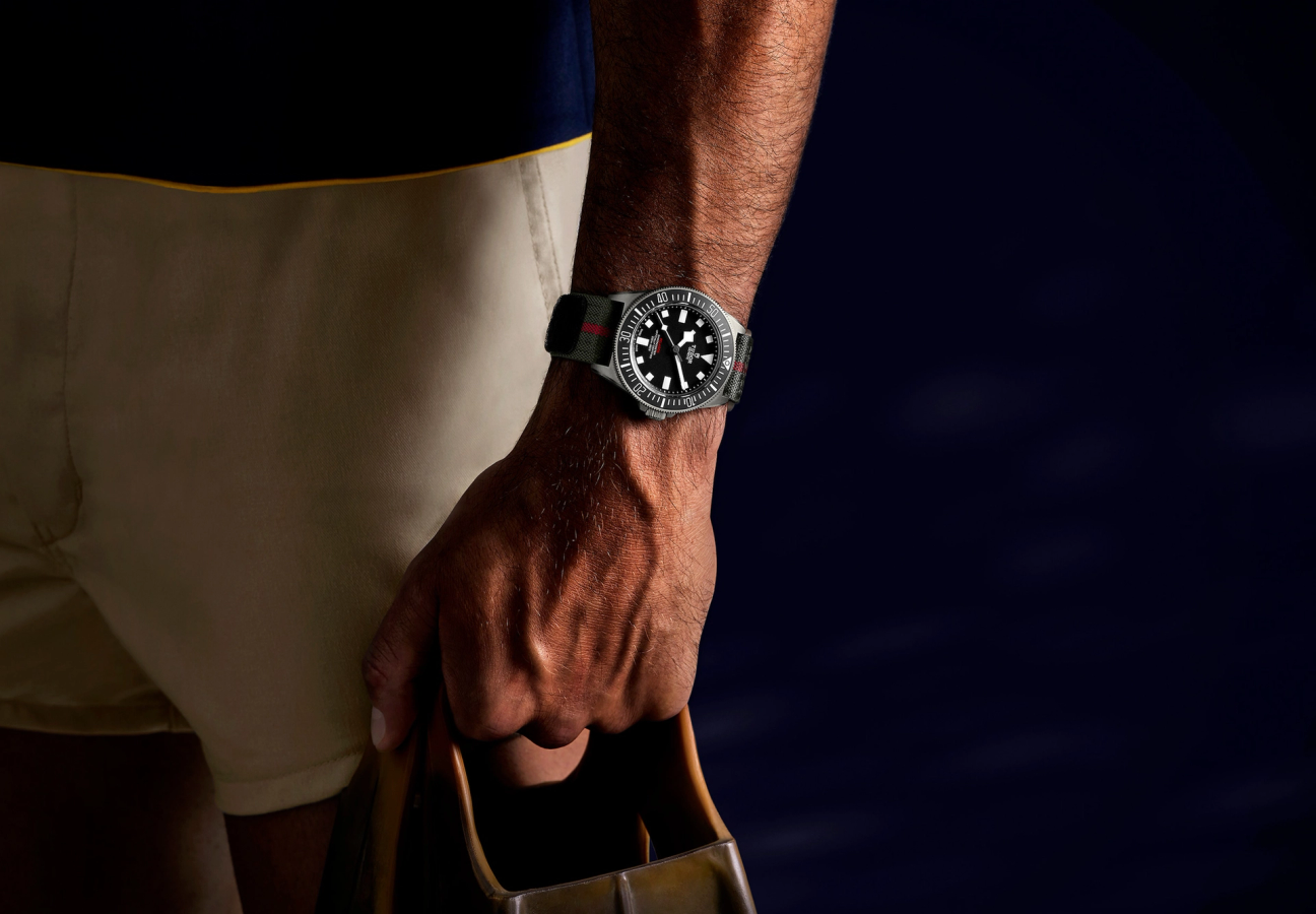 Tudor Pelagos FXD watch worn on a wrist