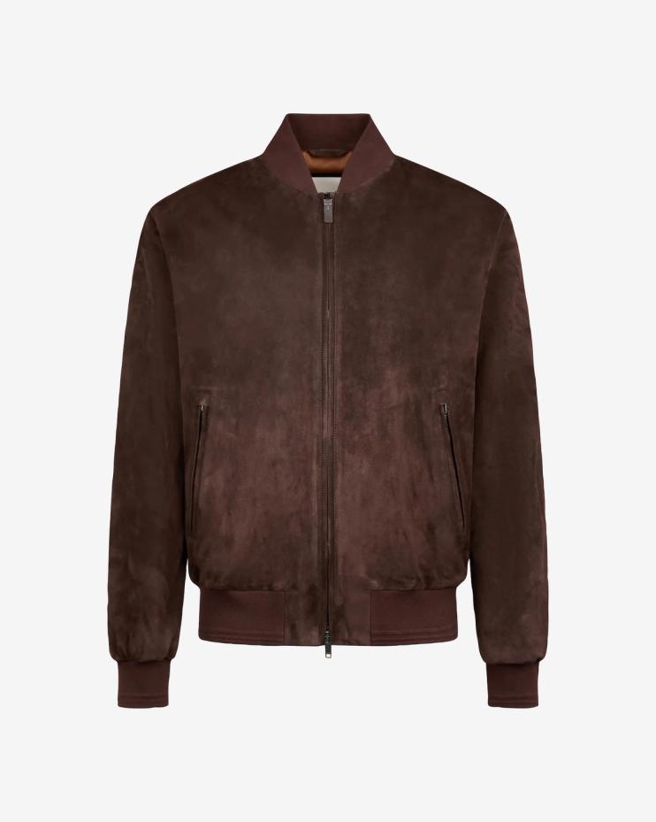 Pashmy Suede Bomber Jacket