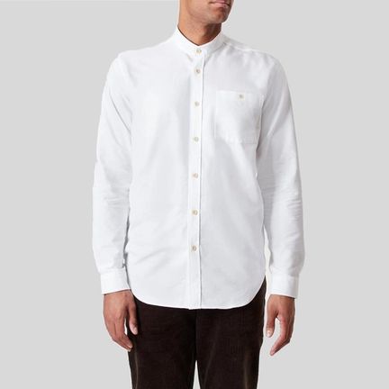 Sir Plus White Oxford Grandad Shirt