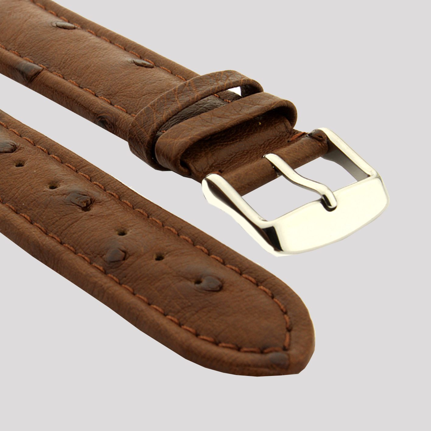 SecTime Genuine Ostrich Strap