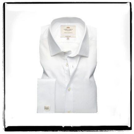 Hawes & Curtis White Fitted Slim Shirt