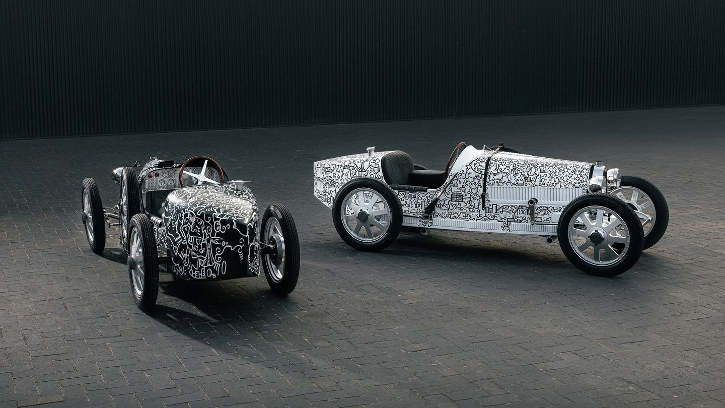 Driveable art: Hedley Studios partners with Alex Alpert to create two bespoke Bugatti Baby II models