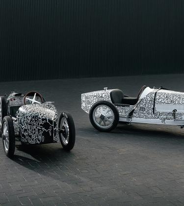 Driveable art: Hedley Studios partners with Alex Alpert to create two bespoke Bugatti Baby II models