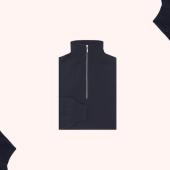 Turnbull & Asser Navy Half-Zip Cashmere Jumper