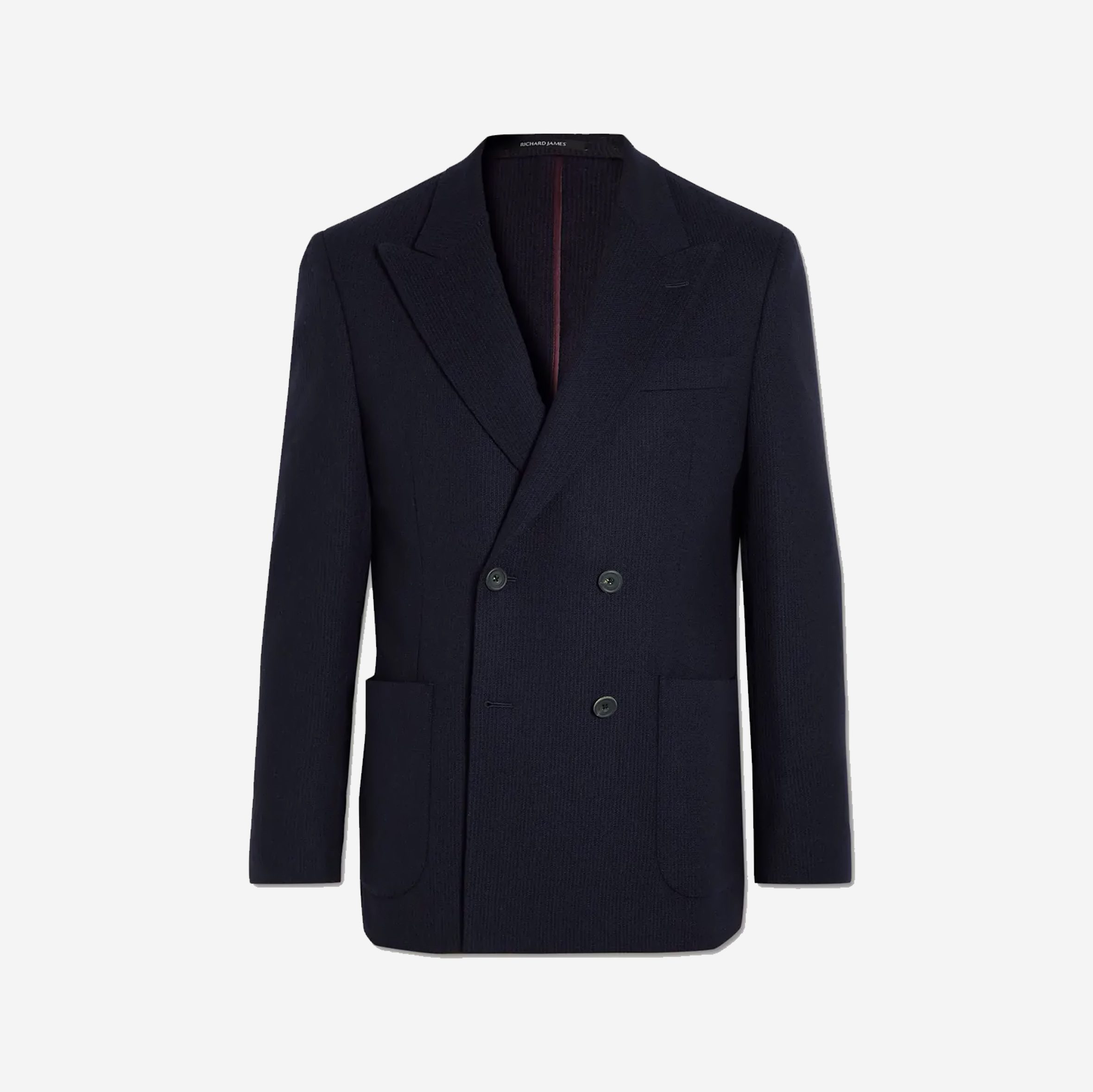 Richard James Ribbed Wool-Blend Blazer