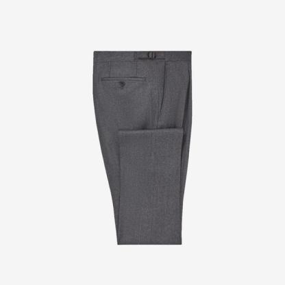 New & Lingwood Pleat Flannel Trousers