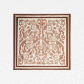 Rose & Scroll Pocket Square