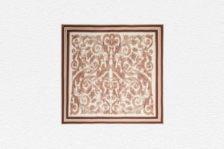 Rose & Scroll Pocket Square