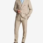 Charles Tyrwhitt Double Breasted Linen Suit