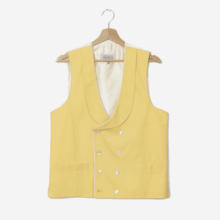 Sir Plus Yellow Double-Breasted Waistcoat