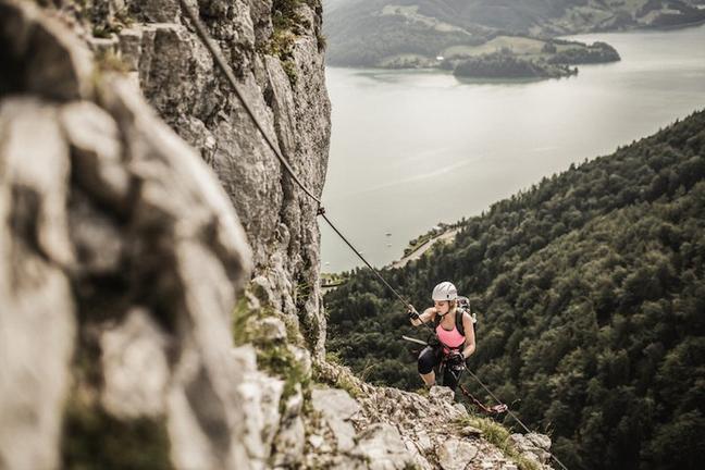 girl via ferrata
