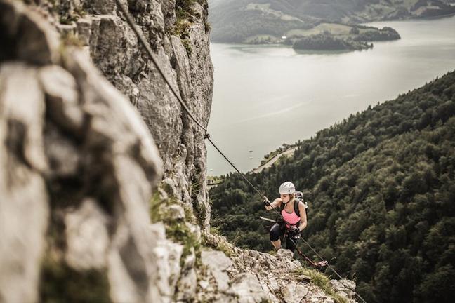 girl via ferrata