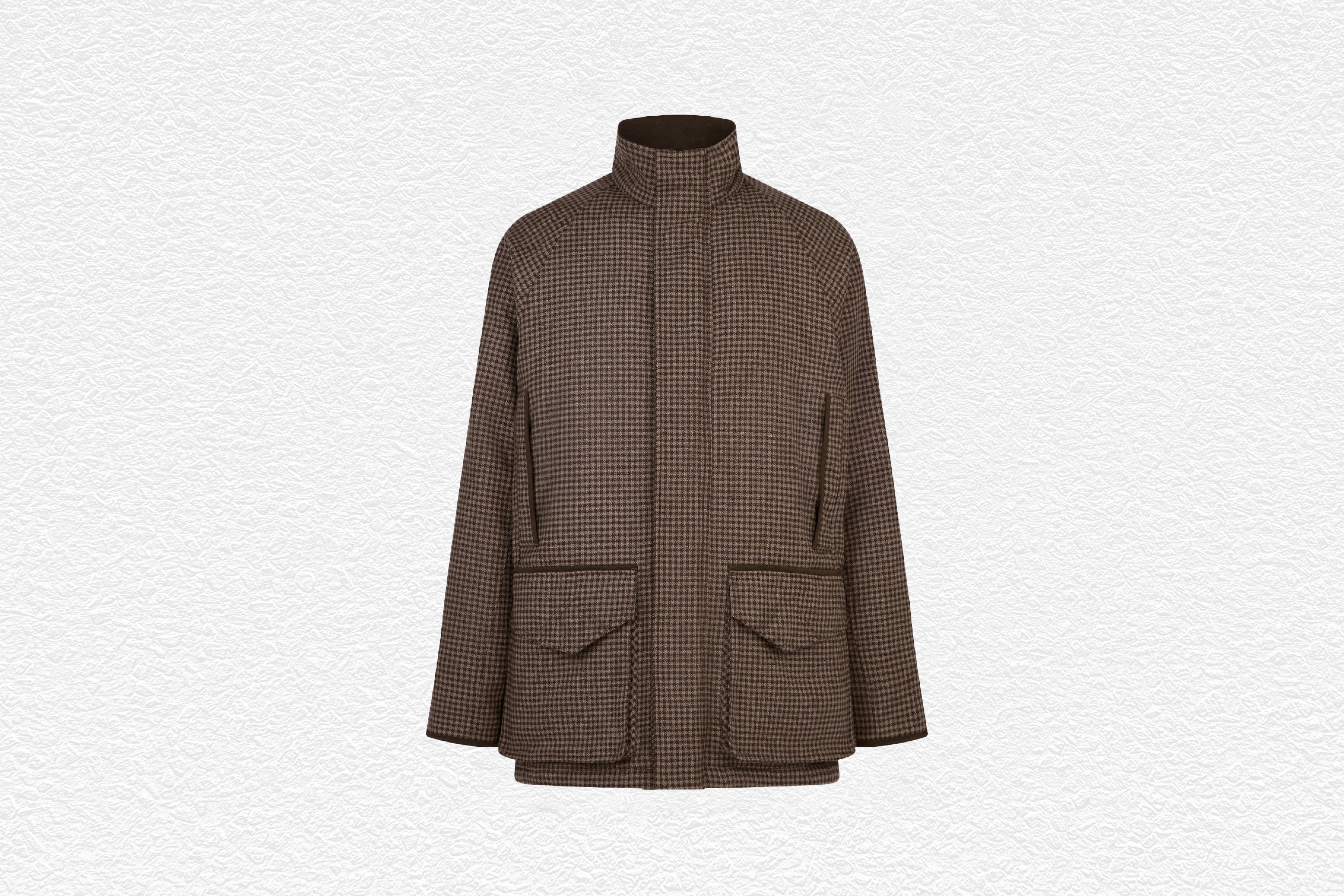 Cashmere Tweed Raglan Field Coat