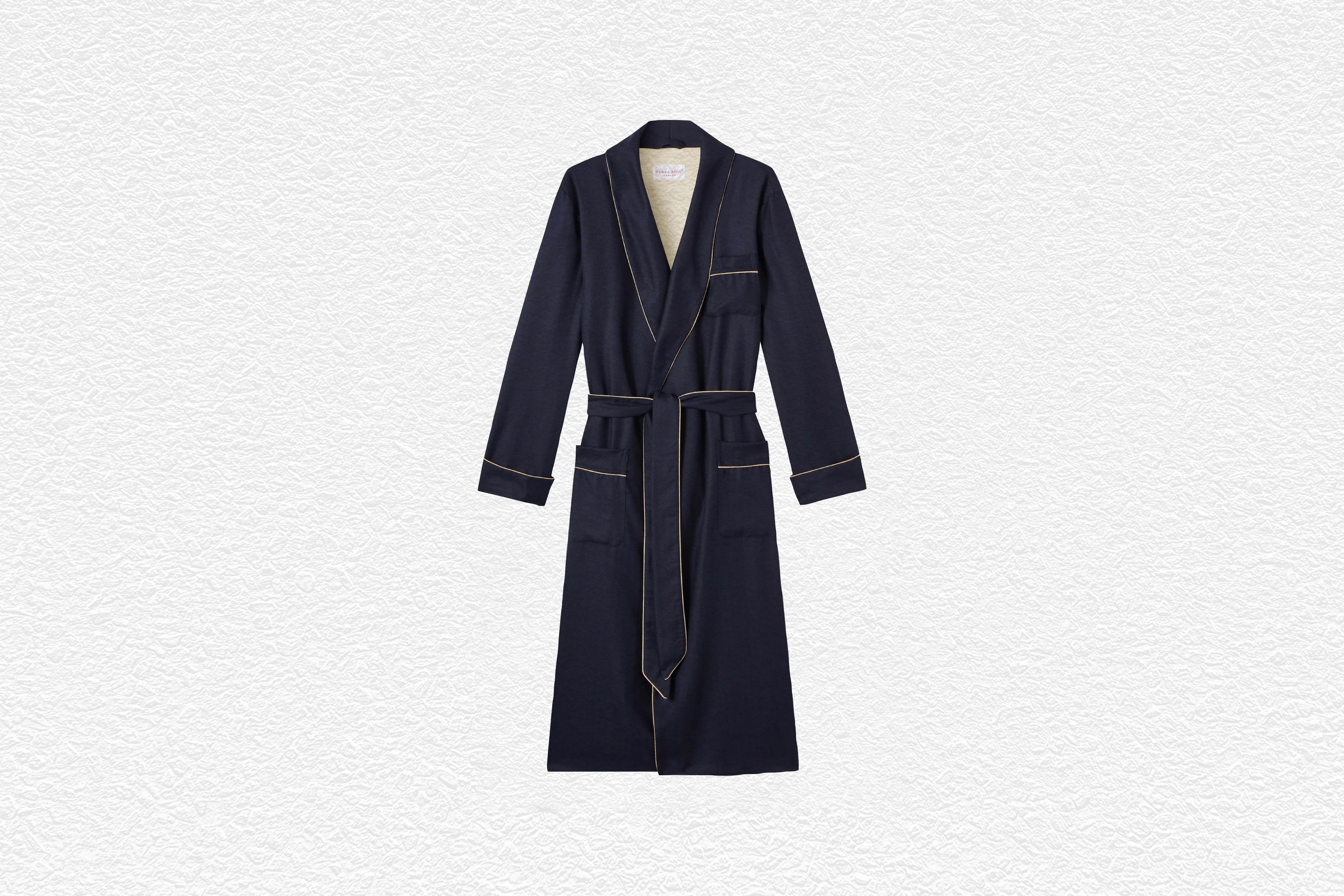 Duke Cashmere Navy Dressing Gown