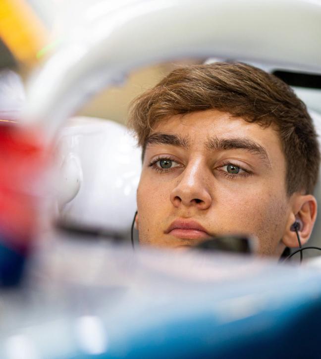 george russell formula one racing driver williams mercedes