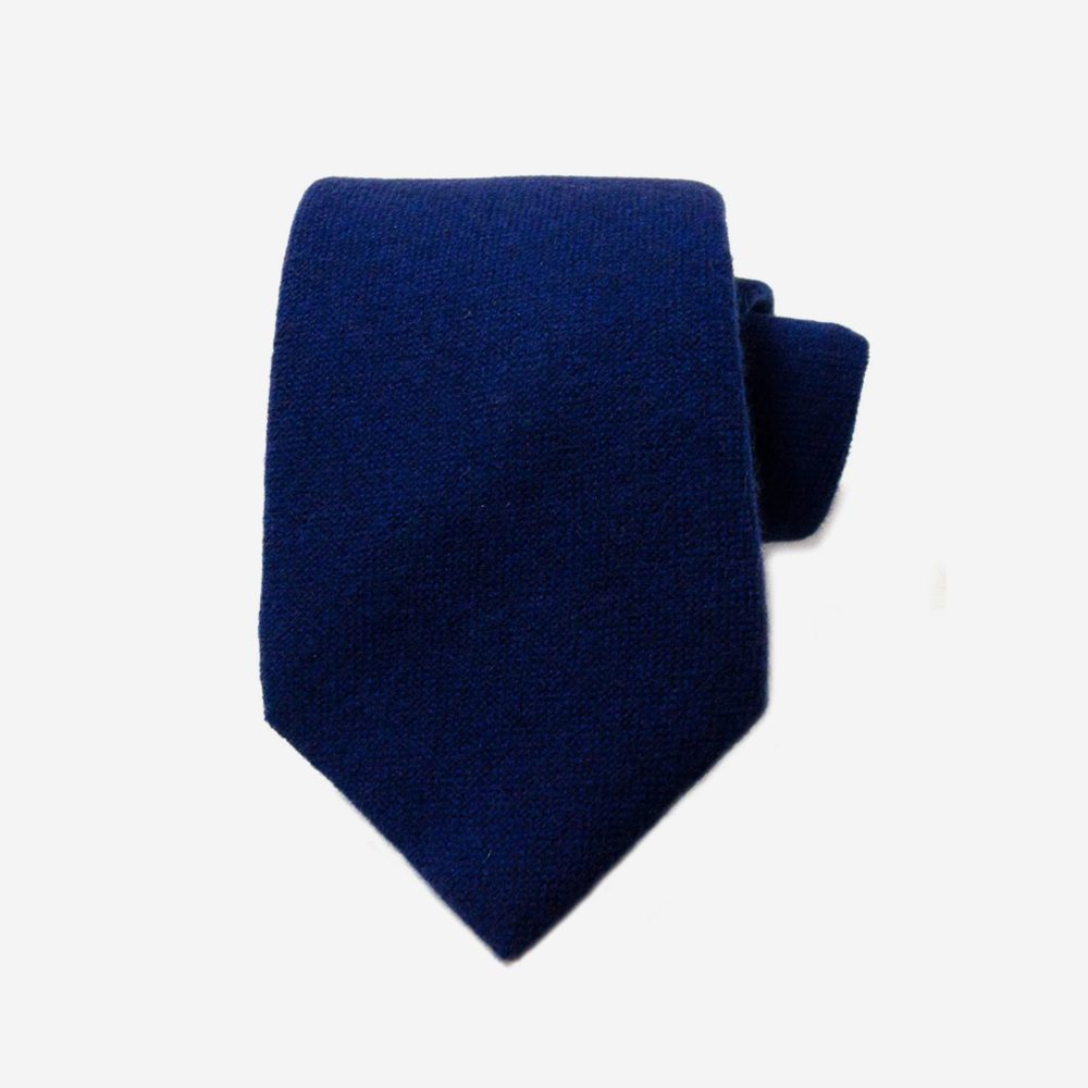 Emma Willis ‘Cobalt’ Cashmere Tie