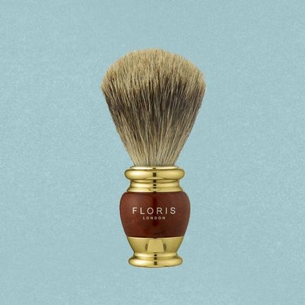 Floris Briarwood & Gold Plate Shaving Brush