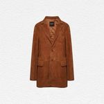 Barneys Originals Tan Suede Blazer