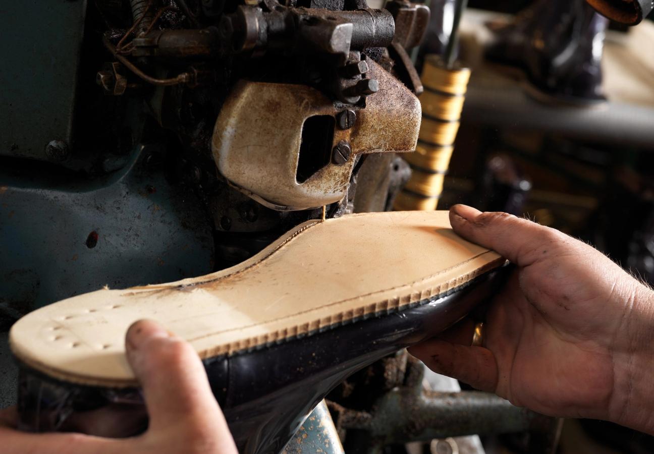 crockett and jones inside shoe making factory northampton