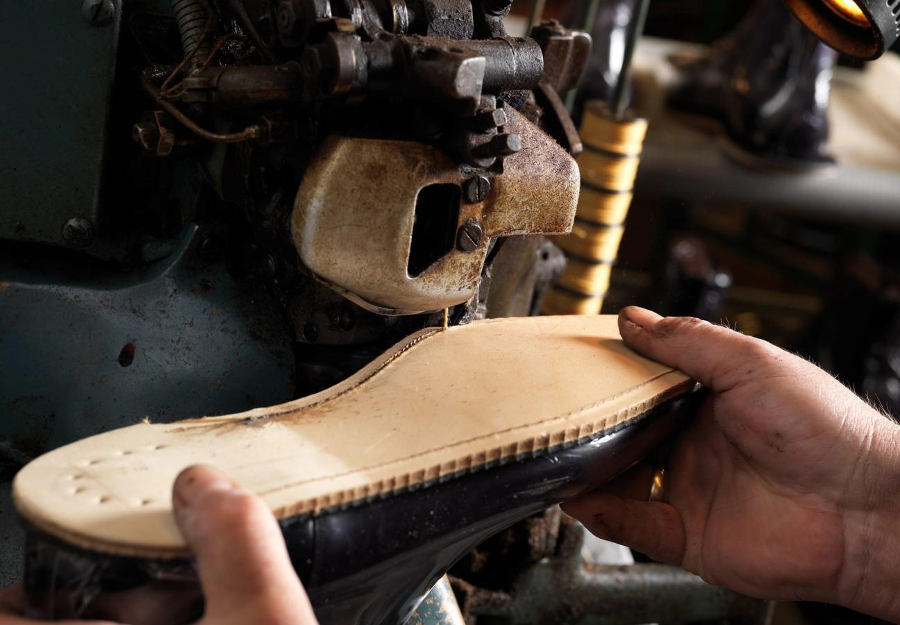 crockett and jones inside shoe making factory northampton