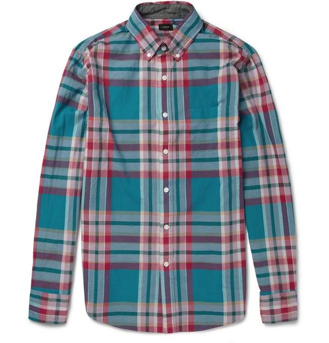 j crew check shirt
