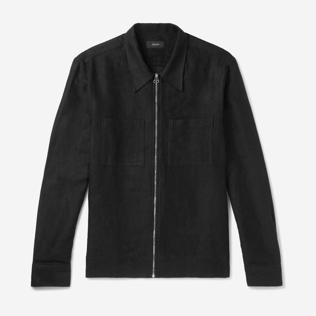 Joseph Fenham Brushed Linen and Cotton Overshirt
