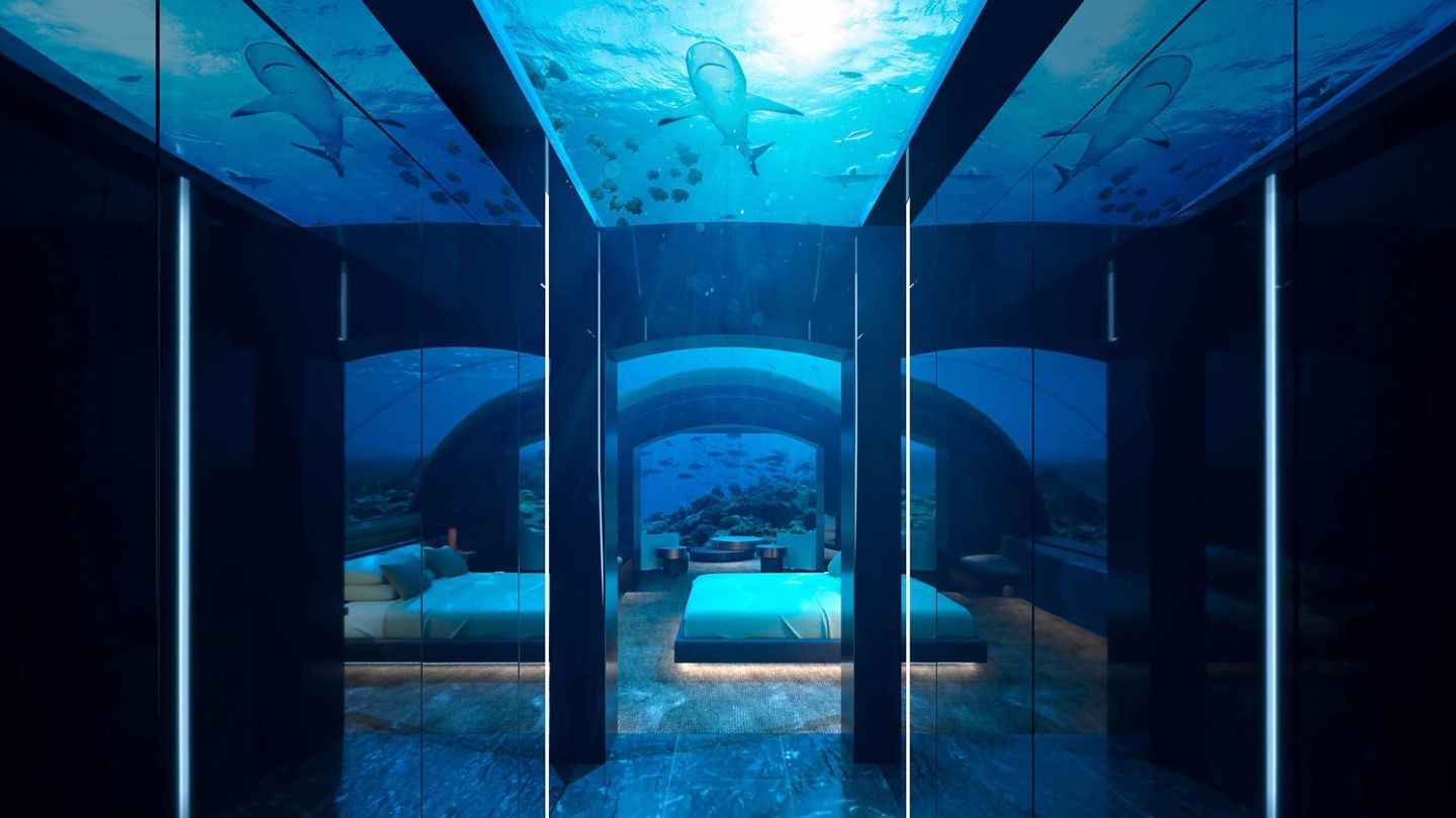 This $50,000 per night underwater villa takes a sea view to the extreme