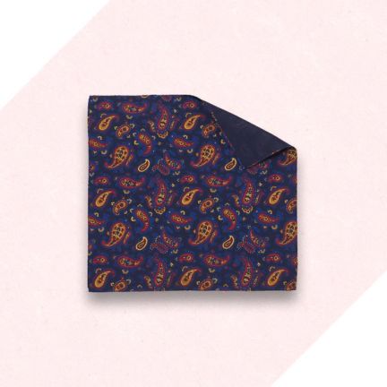 Sir Plus Paisley Pocket Square