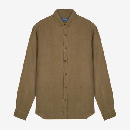 Linen Shirt — Khaki