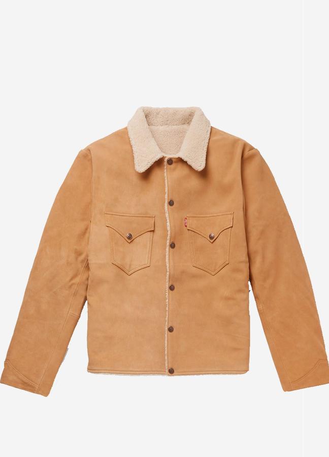 Levi’s Shearling-Lined Suede Trucker Jacket