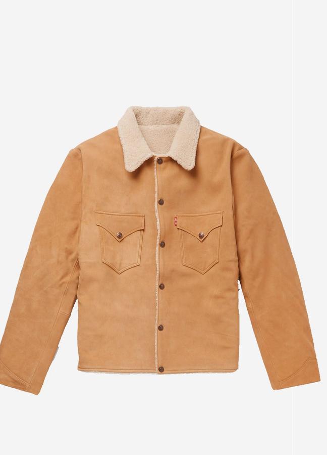 Levi’s Shearling-Lined Suede Trucker Jacket