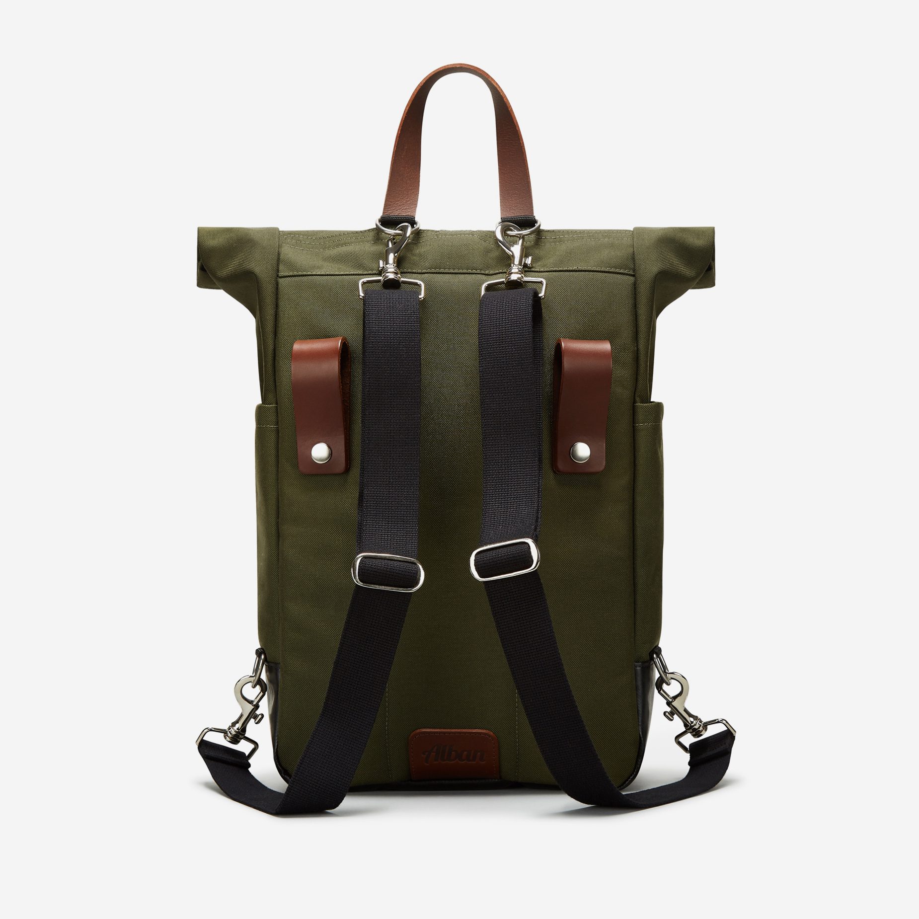 Alban Convertible Roll Top Pannier Backpack