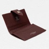 Ettinger Capra Visiting Card Case in Bordeaux
