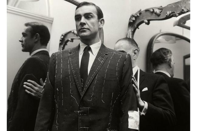 Mandatory Credit: Photo by Harry Myers / Rex Features (622202c) Sean Connery Sean Connery at men's outfitters having clothes made to measure, for the forthcoming James Bond Film, London, Britain