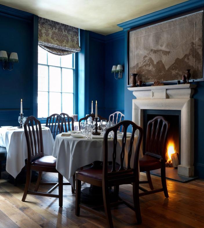 Soho House, Greek Street dining table