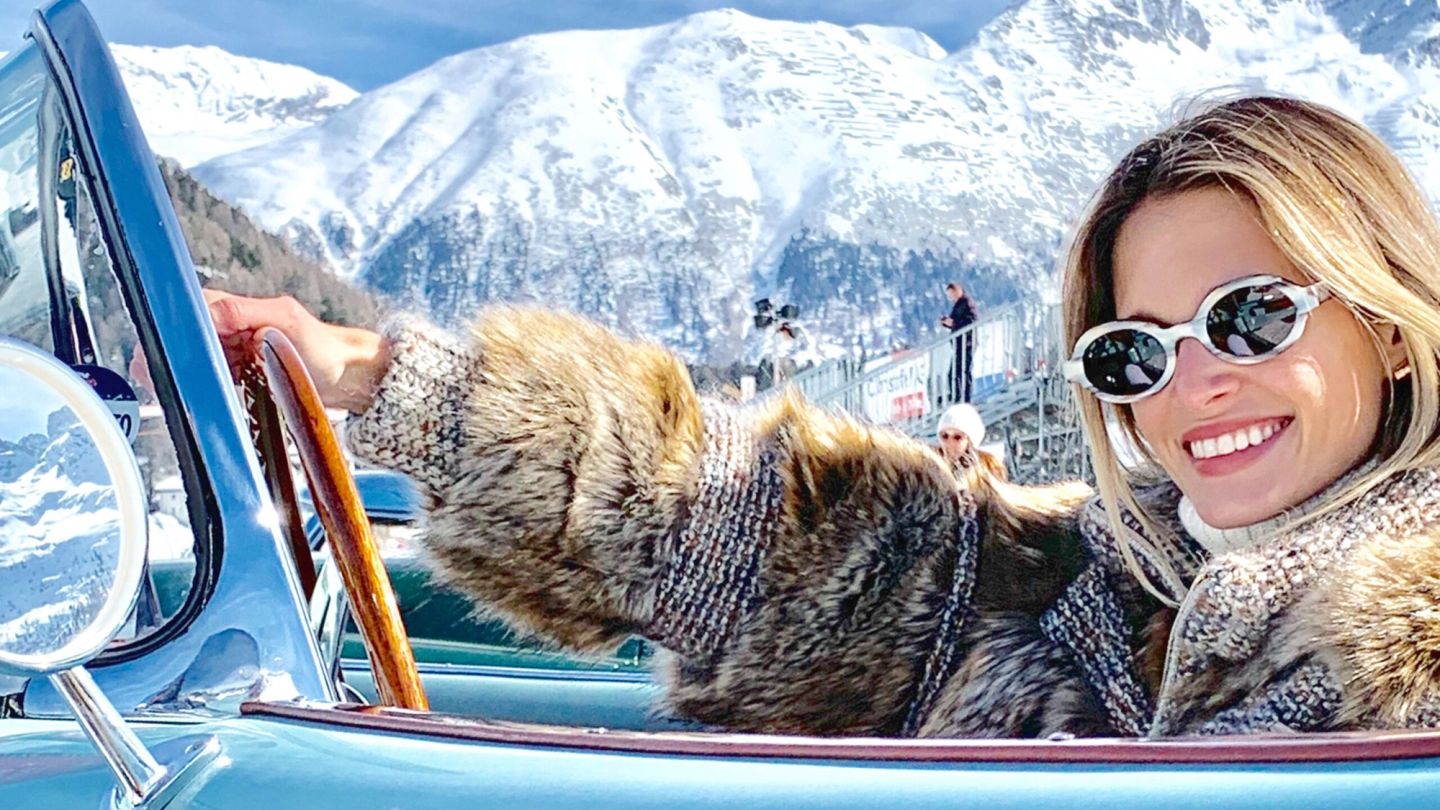 Relive the golden, jet-set days of St. Moritz with this wintry coffee table book