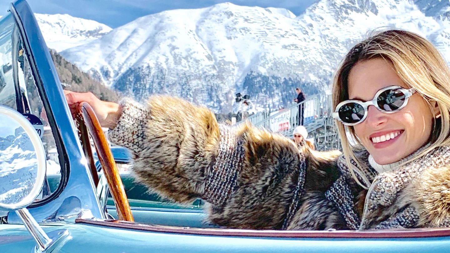 Relive the golden, jet-set days of St. Moritz with this wintry coffee table book