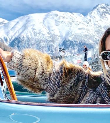 Relive the golden, jet-set days of St. Moritz with this wintry coffee table book