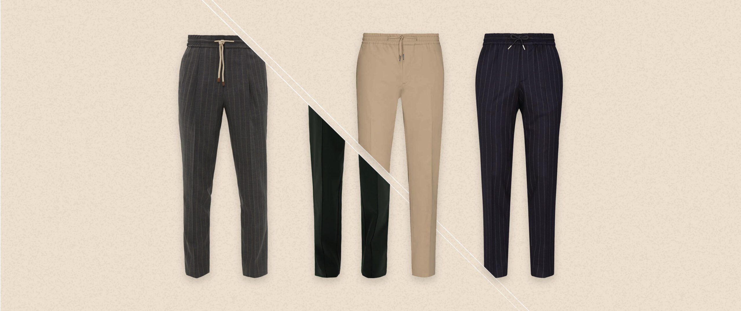 Linen slim-fit trousers with inner drawstring - Man | Mango Man Ireland
